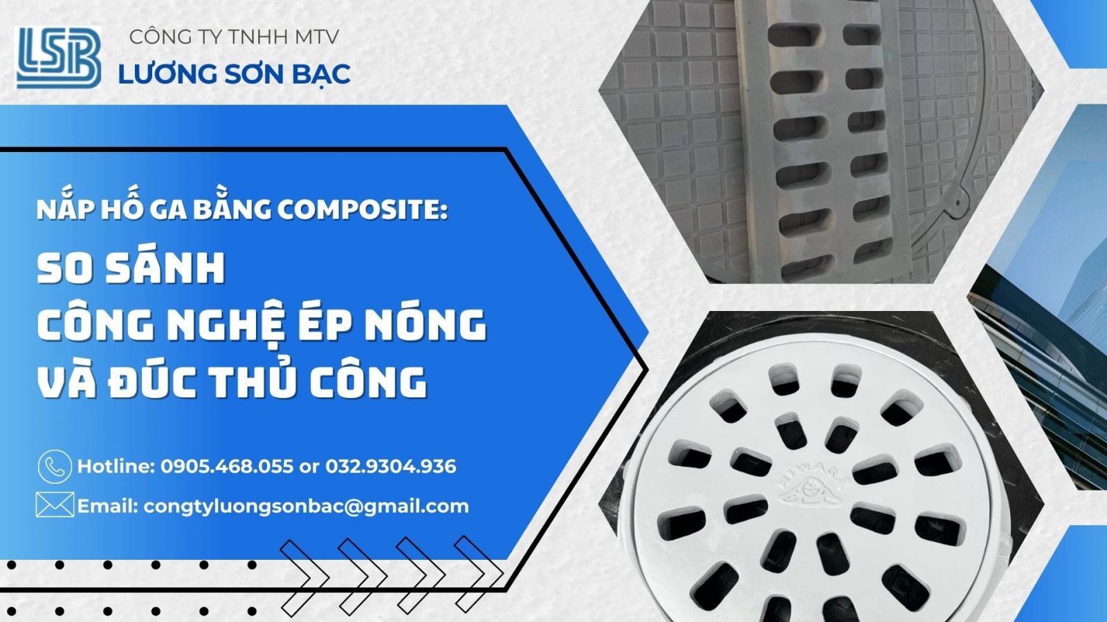 Nắp Hố Ga Bằng Composite: So Sánh Công Nghệ Ép Nóng Và Đúc Thủ Công