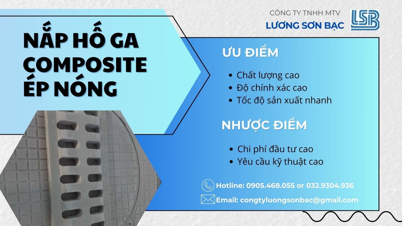 Nắp Hố Ga Bằng Composite Đúc Bằng Công Nghệ Ép Nóng