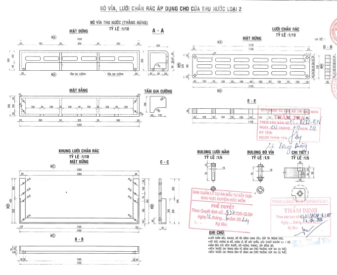 Bó vỉa gang cầu đứng